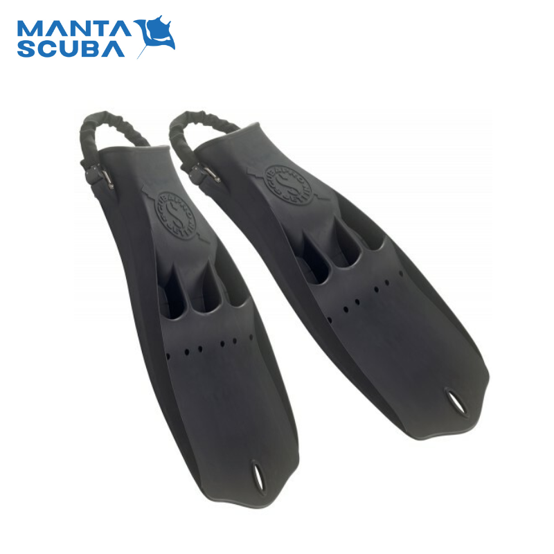 Scuba Pro Jet Fin W/Spring Strap (BLACK) Manta Scuba Sdn Bhd