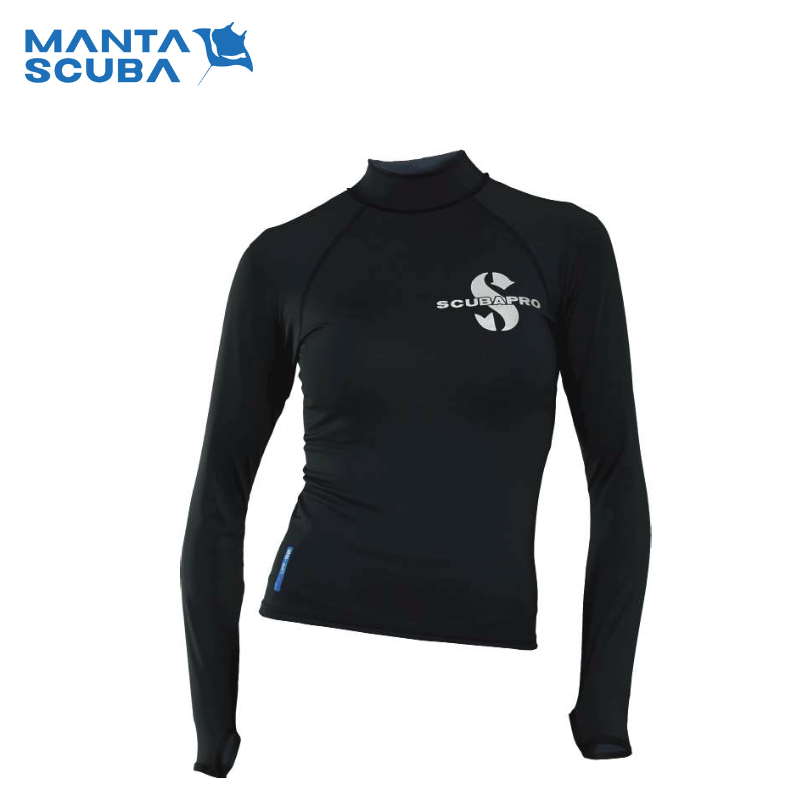 Swim Black Rashguard UPF50 - WOMEN