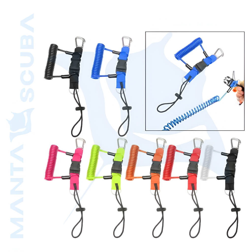 Safety Coil Lanyard With Ss Buckle